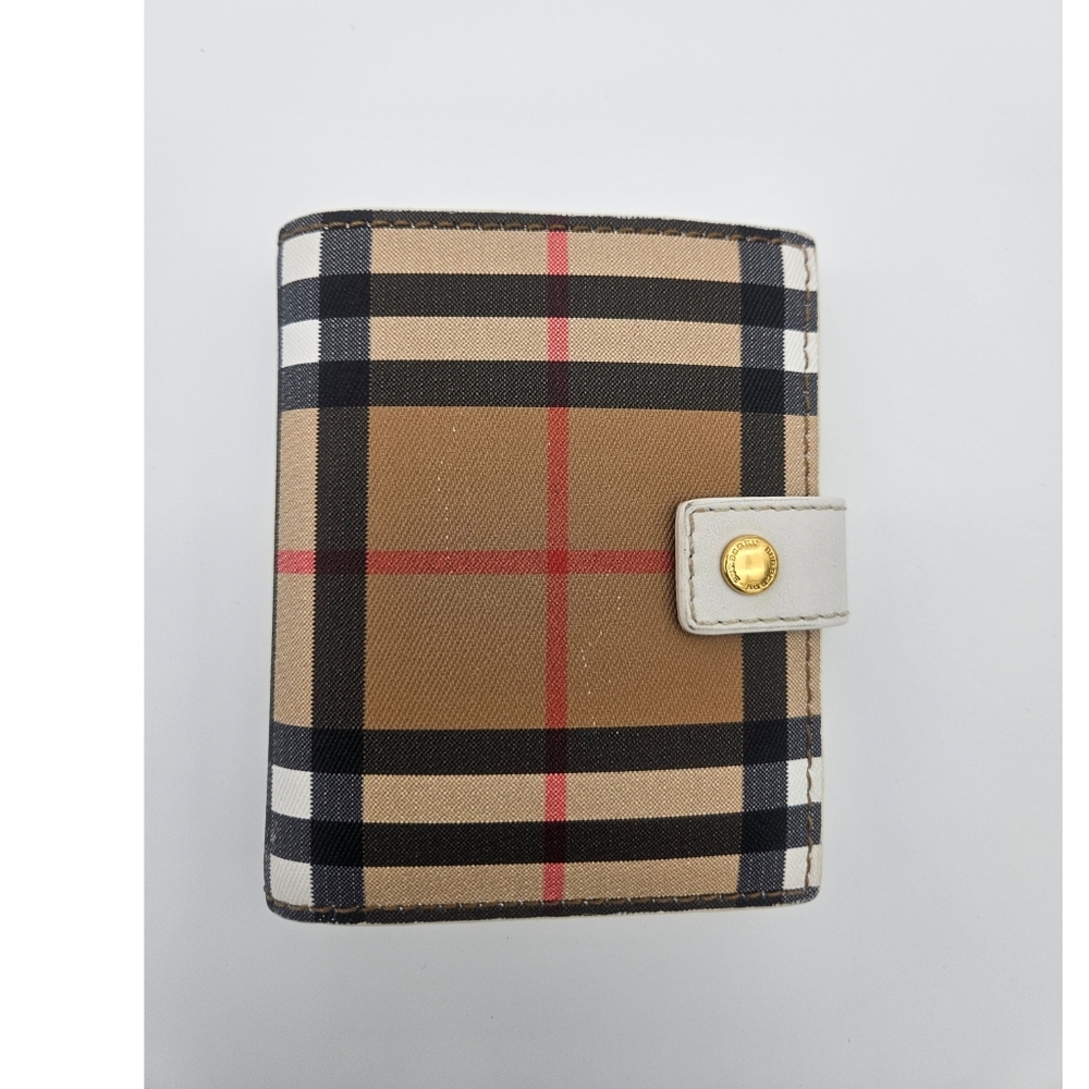 Authentic Burberry Compact Wallet #4292M